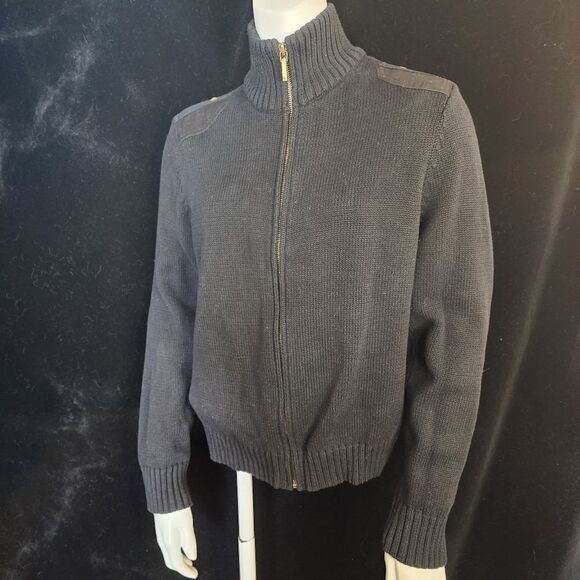 Lauren Ralph Lauren Sweaters - Lauren Ralph Lauren Petite Black Zippered Sweater (LP)